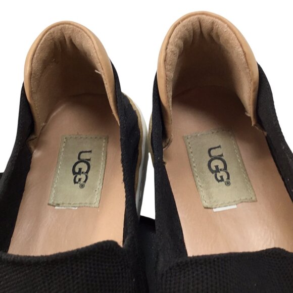 UGG Sammy Chevron Black Loafer Slip On Shoes Stretch 1102560 Size 7 Comfort - Picture 7 of 9